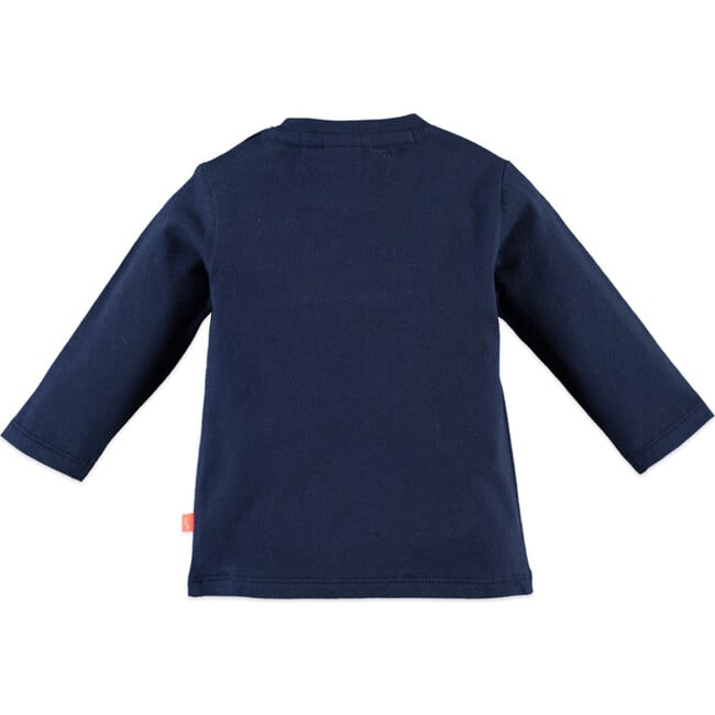 Drum Long Sleeve Tee, Indigo - T-Shirts - 2
