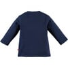 Drum Long Sleeve Tee, Indigo - T-Shirts - 2 - thumbnail