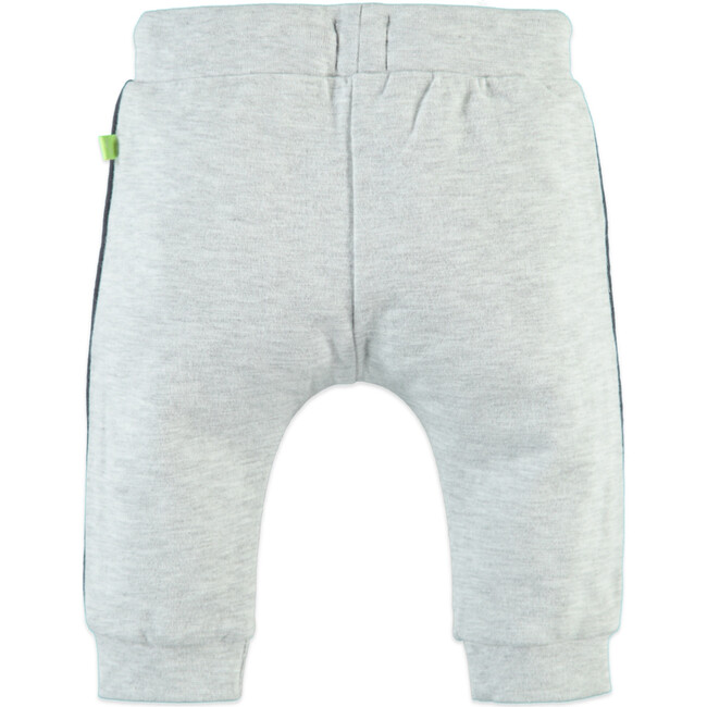 Contrast Stripe Panel Sweatpants, Light Grey - Sweatpants - 2