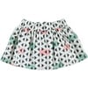 Abstract Triangular Print Pleated Skirt, Cream And Multicolors - Skirts - 2 - thumbnail