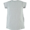 Giraffe Print Short Sleeve T-Shirt Dress, Grey - Dresses - 2
