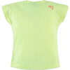 Monochromatic Elephant Lion Giraffe Print Tee Shirt, Neon Yellow - T-Shirts - 2