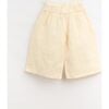 Drawstring Waist Ruffle Pants, Cream - Pants - 2 - thumbnail