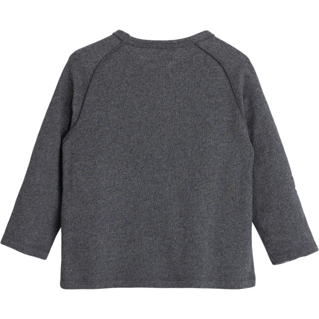 Pocket Long Sleeve Tee, Dark Grey - T-Shirts - 2