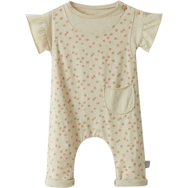 Tomato All Over Print Romper, Green