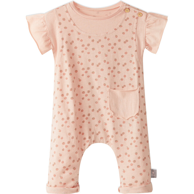 Tomato All Over Print Romper, Pink