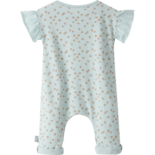 Tomato All Over Print  Romper, Blue