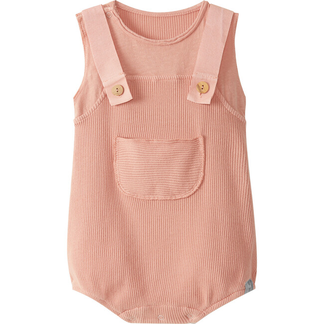 Knit Romper, Peach