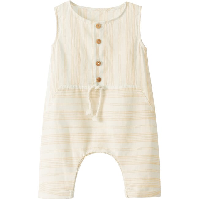 Striped Jumpsuit, Yellow
