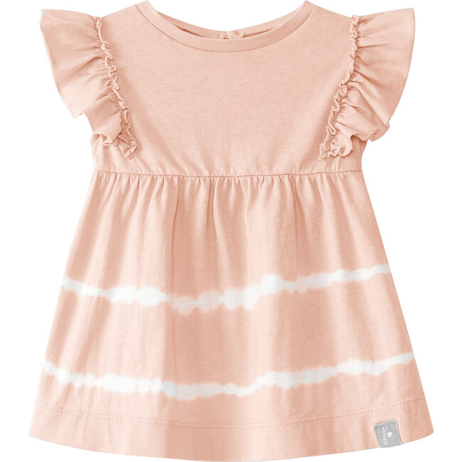 Striped Ruffle Dress, Pink