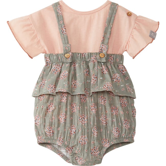 Floral Set, Olive and Pink