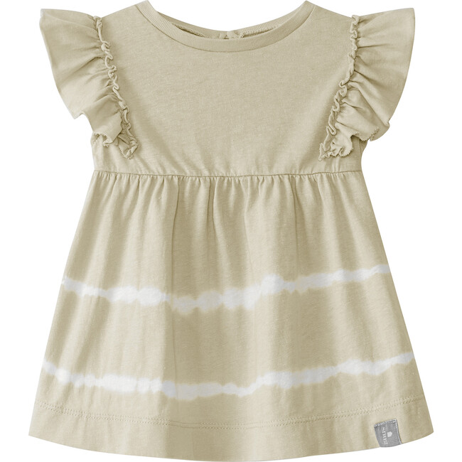 Striped Ruffle Dress, Natural