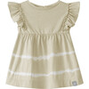 Striped Ruffle Dress, Natural - Dresses - 1 - thumbnail