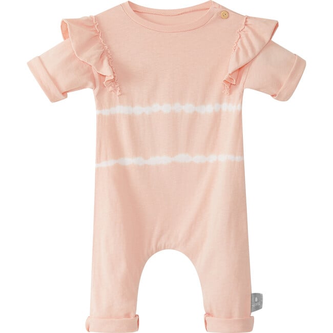 Striped Ruffle Jumpsuit, Pink
