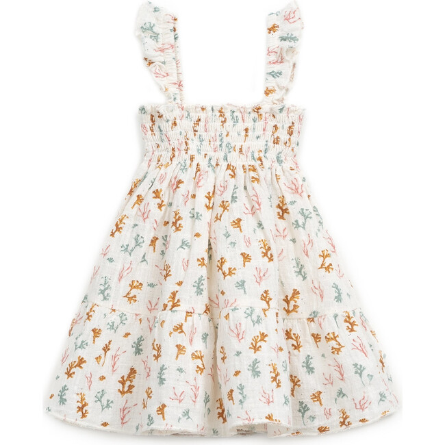 All-Over Coral Reef Print Dress, Multicolors