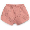 All-Over Clam Print Sweatshorts, Pink - Shorts - 2 - thumbnail