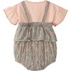 Floral Set, Olive and Pink - Mixed Apparel Set - 2