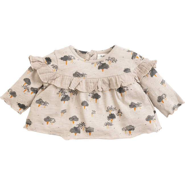 Ruffle Tree Shirt, Grey