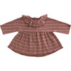 Striped Frill T-Shirt, Purplewood - T-Shirts - 1 - thumbnail