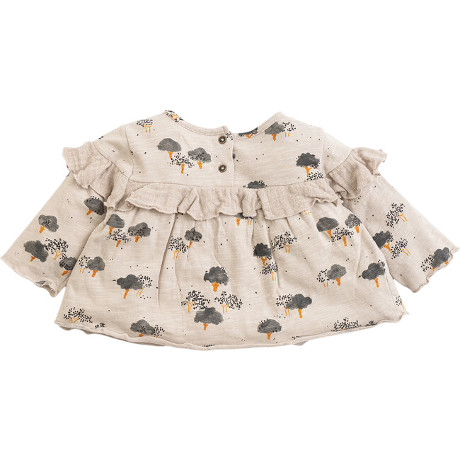 Ruffle Tree Shirt, Grey - Shirts - 2