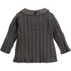 Knit Collared Shirt, Black - Shirts - 2