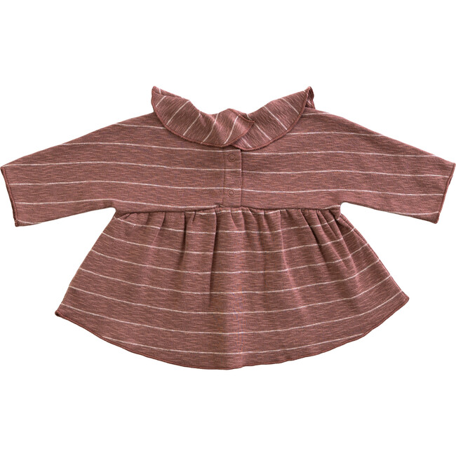 Striped Frill T-Shirt, Purplewood - T-Shirts - 2