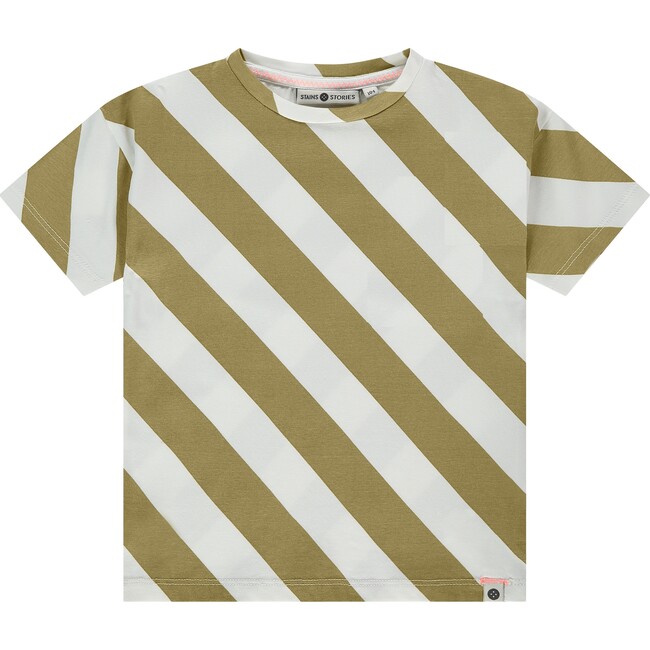 Striped T-Shirt, Kiwi Stripes - T-Shirts - 1