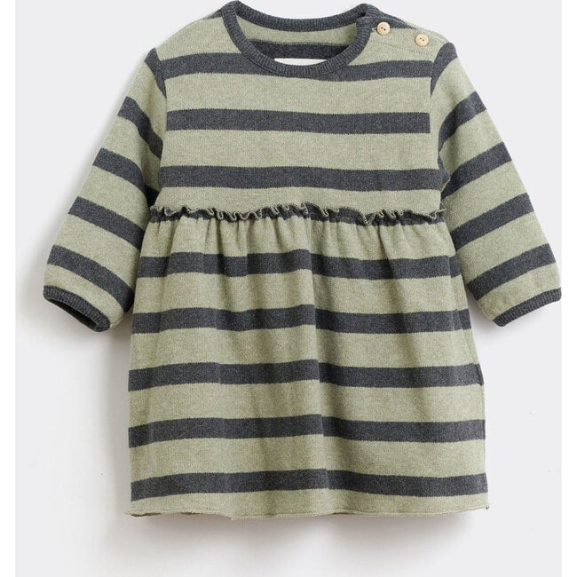 Striped Dress, Grey