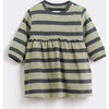 Striped Dress, Grey - Dresses - 1 - thumbnail