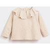 Ruffle Shirt, Cream - Shirts - 1 - thumbnail