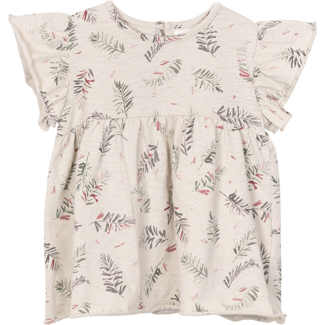 Ruffle Short Sleeve Top, Multi