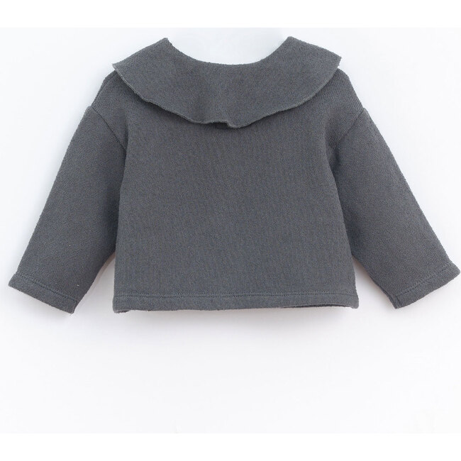 Collared Cardigan, Grey - Cardigans - 2