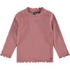 Long Sleeve Tee Shirt, Bow Print - T-Shirts - 1 - thumbnail