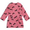 Long Sleeve Dress, Dog Print - Dresses - 2
