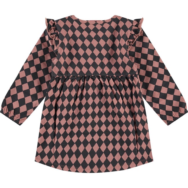 Long Sleeve Dress, Black and Pink