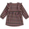 Long Sleeve Dress, Black and Pink - Dresses - 2