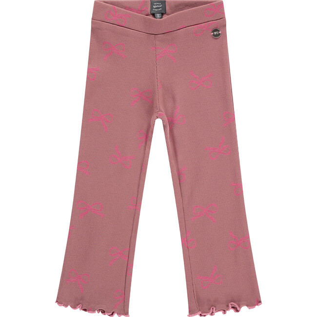 Flare Legging, Bow Print