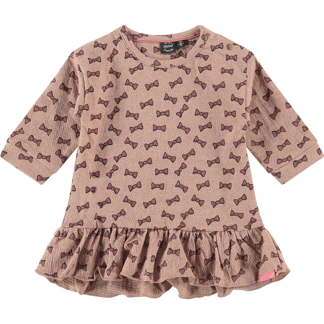 Long Sleeve Dress, Bow Print