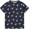 Badminton Birdie T-Shirt, Dark Royal Navy - T-Shirts - 1 - thumbnail