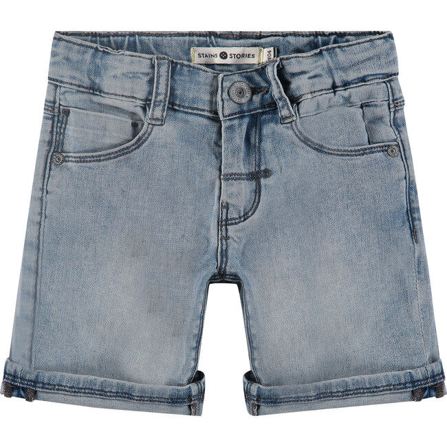 Denim Shorts, Medium Blue