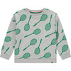 Tennis Rackets Sweatshirt, Grey - Sweatshirts - 1 - thumbnail