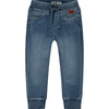 Denim Jogger, Blue - Jeans - 1 - thumbnail