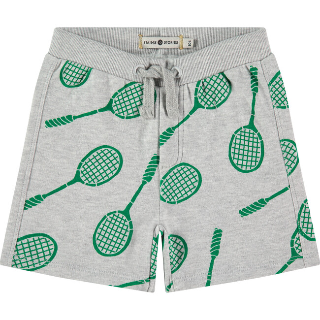 Tennis Rackets Sweatshorts, Light Grey