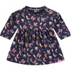 Long Sleeve Dress, Floral Print - Dresses - 1 - thumbnail