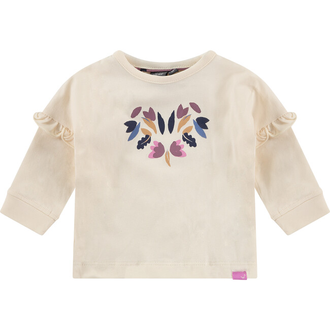 Long Sleeve Tee Shirt, Cream