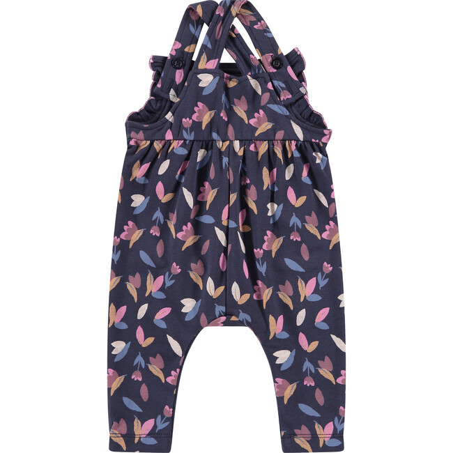 Abstract Floral Print Romper, Multi