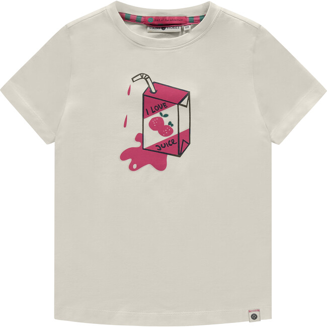 Juice Box Short Sleeve T-Shirt,Off White - T-Shirts - 1