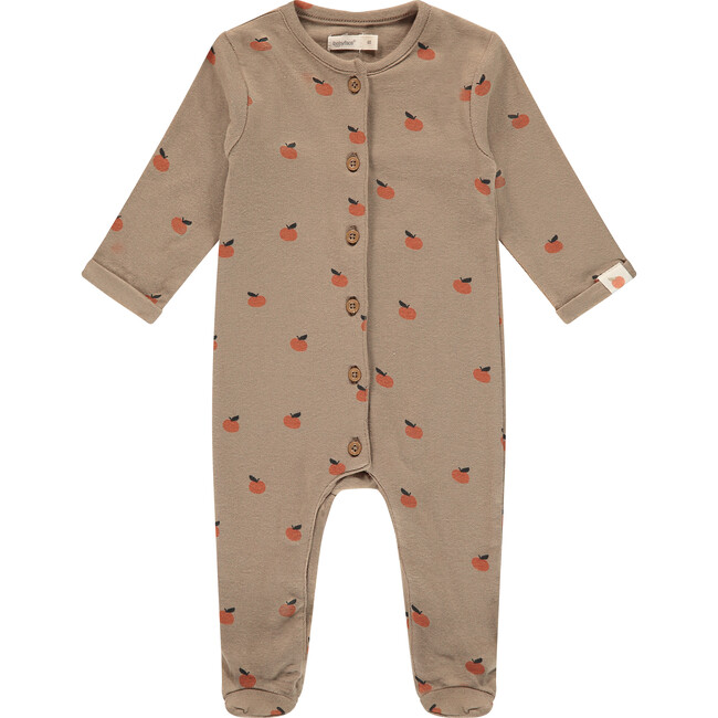 Footie Romper, Tangerine Print