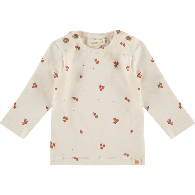 Long Sleeve Tee Shirt, Tangerine Print