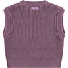 Sweater Vest, Purple - Vests - 2